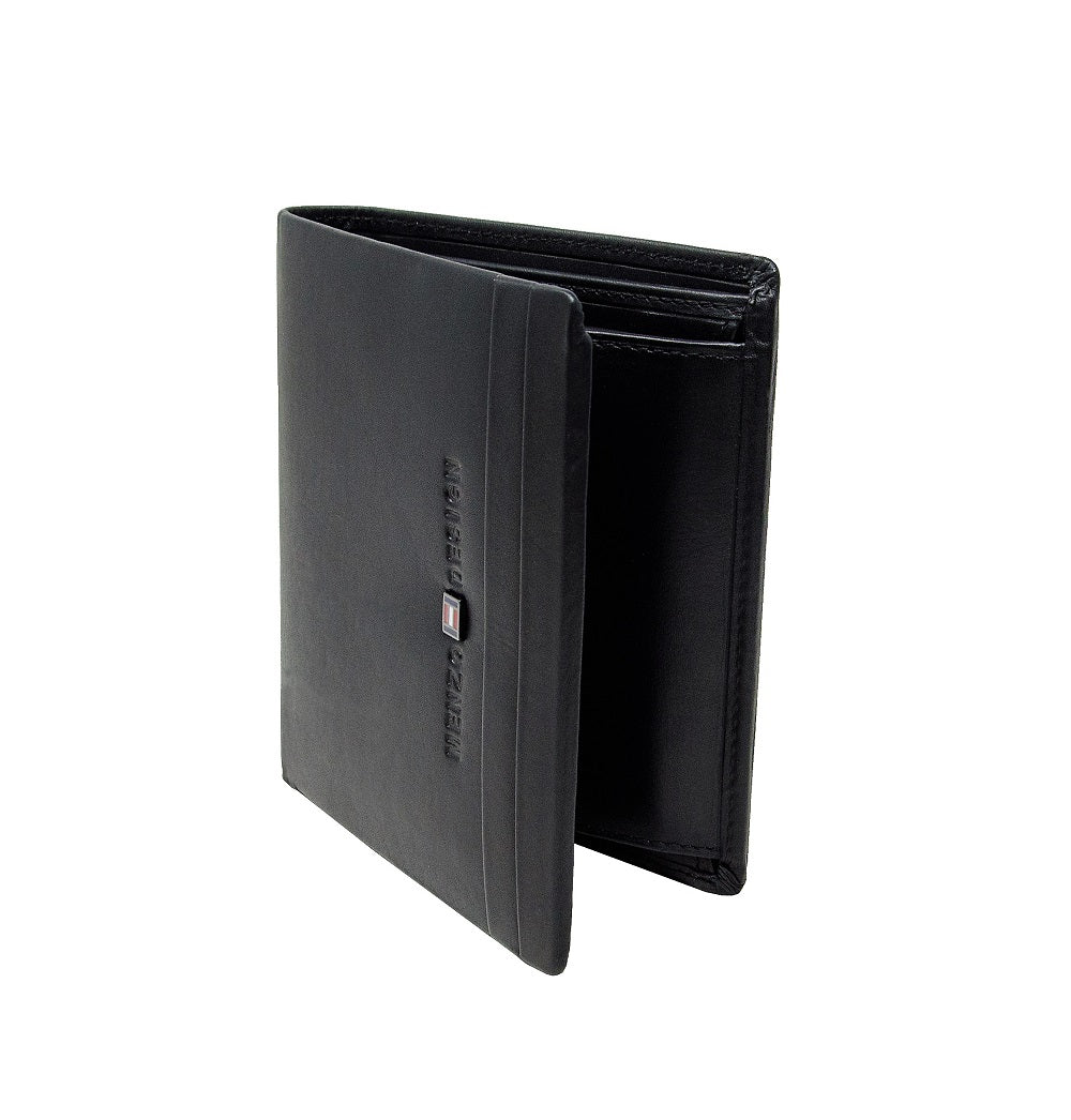 Menzo 9012 Herrenbörse schwarz / Nappaleder
