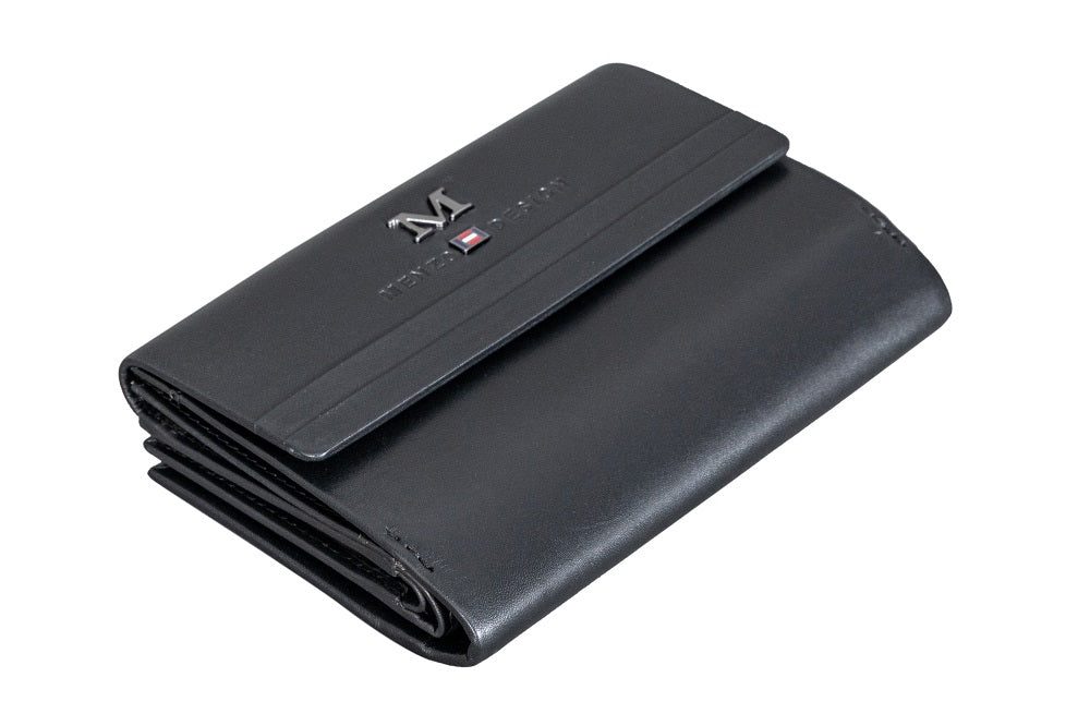 Menzo 7013 Damenbörse schwarz / Nappaleder