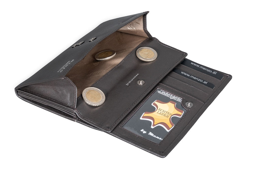 Menzo 7015 Damenbörse braun / Nappaleder
