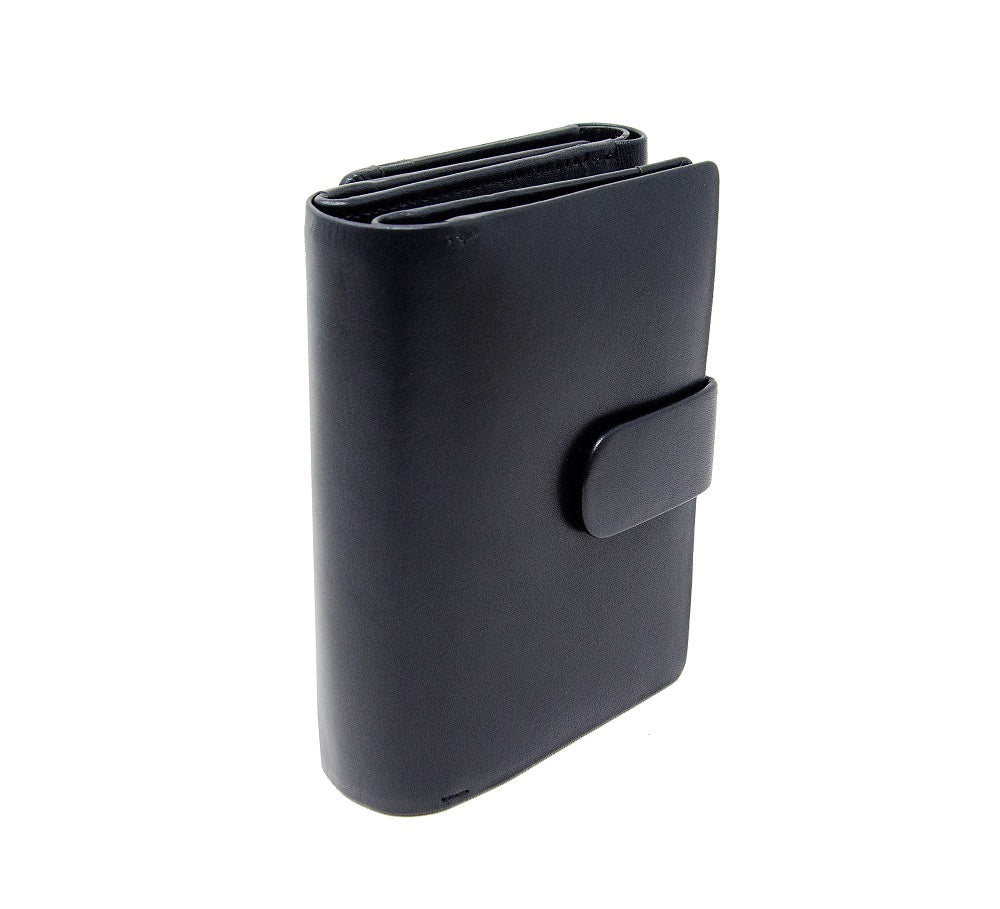 Menzo 7019 Damenbörse schwarz / Nappaleder