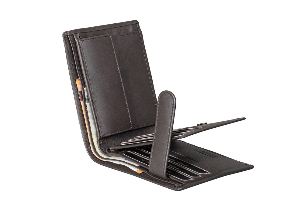 Menzo 7020 Herrenbörse braun / Nappaleder