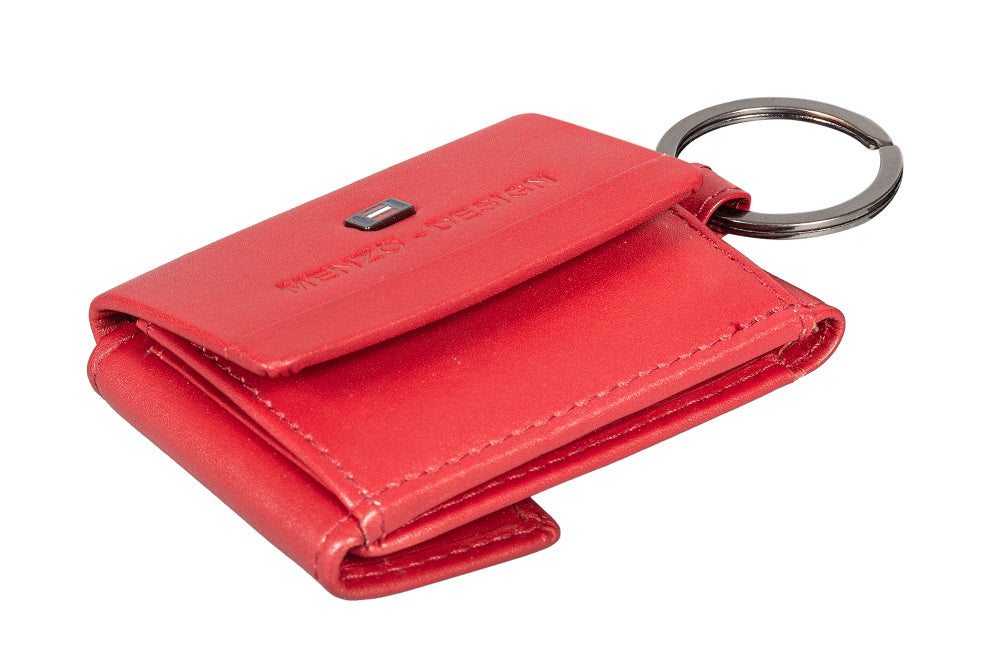 Menzo 7027 Kleinbörse rot / Nappaleder