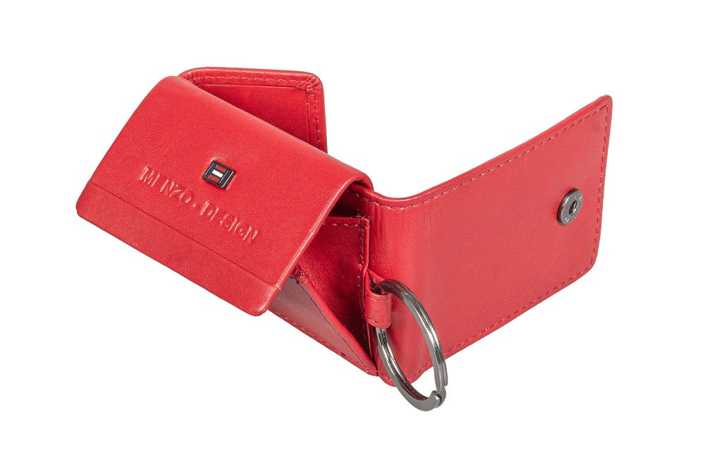 Menzo 7027 Kleinbörse rot / Nappaleder