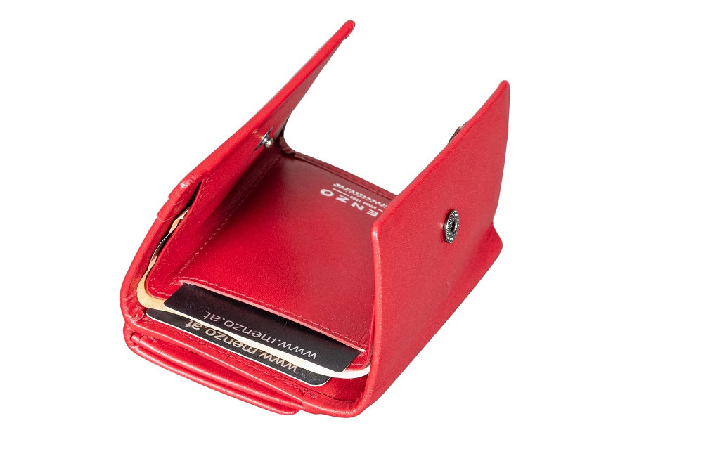 Menzo 7029 Kleinbörse rot / Nappaleder