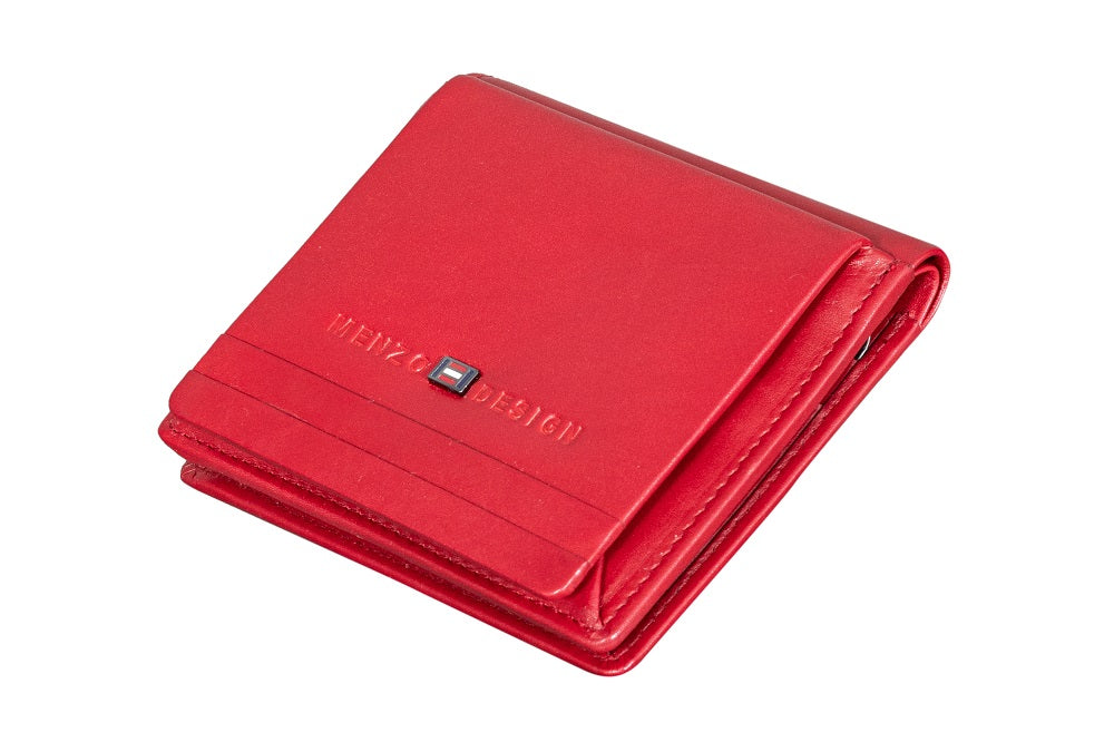 Menzo 7030 Kleinbörse rot / Nappaleder - Wiener Schachtel