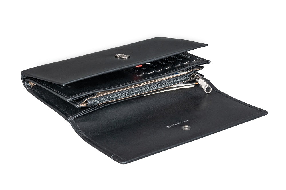 Menzo 7032 Damenbörse schwarz / Nappaleder