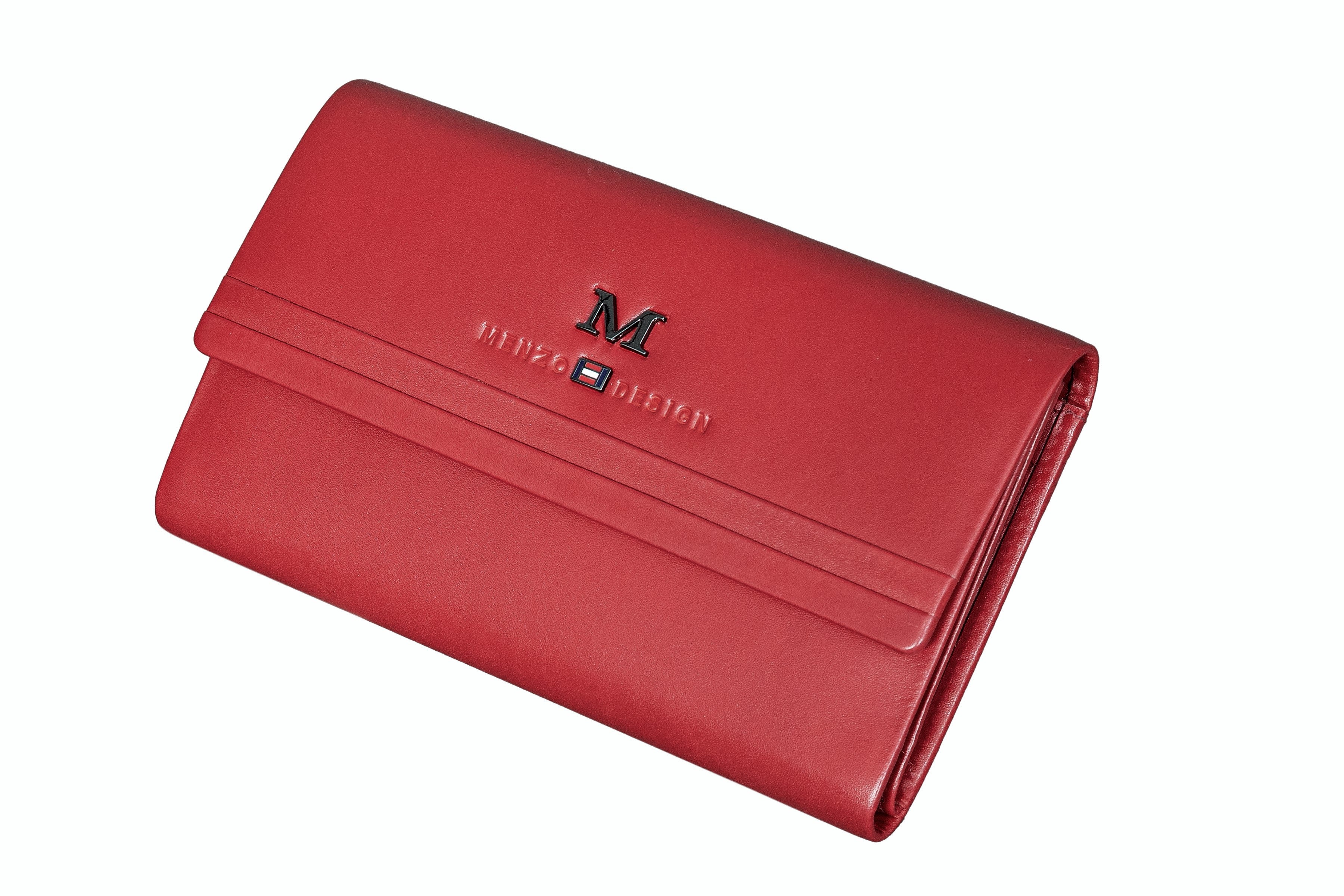 Menzo 7032 Damenbörse rot / Nappaleder