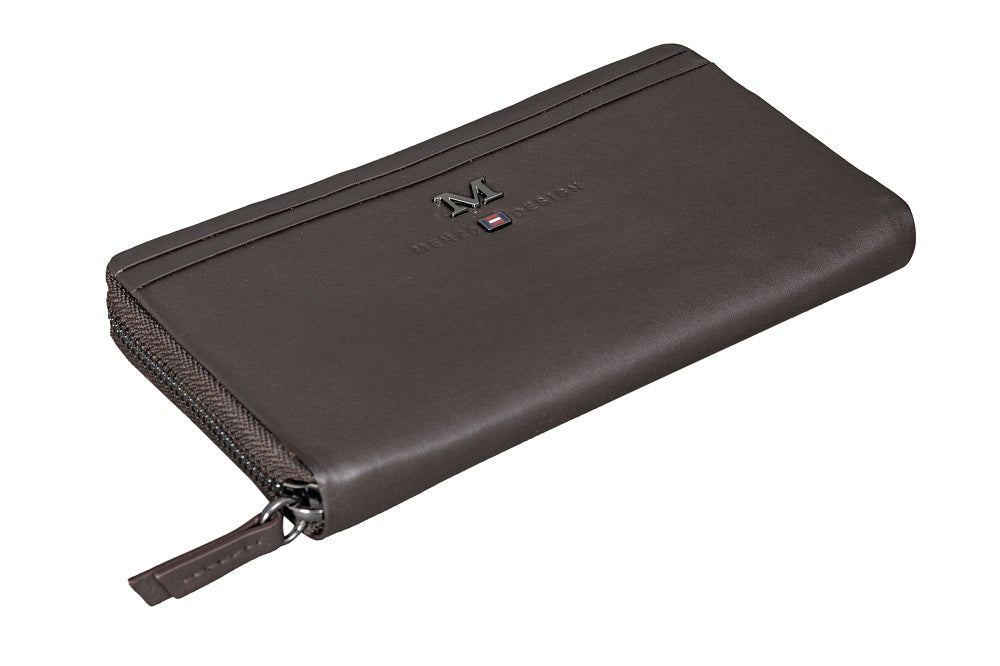 Menzo 7034 Damenbörse braun / Nappaleder