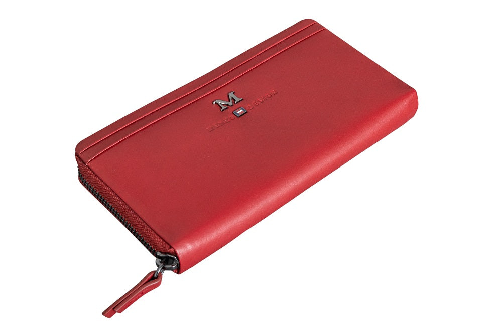 Menzo 7034 Damenbörse rot / Nappaleder