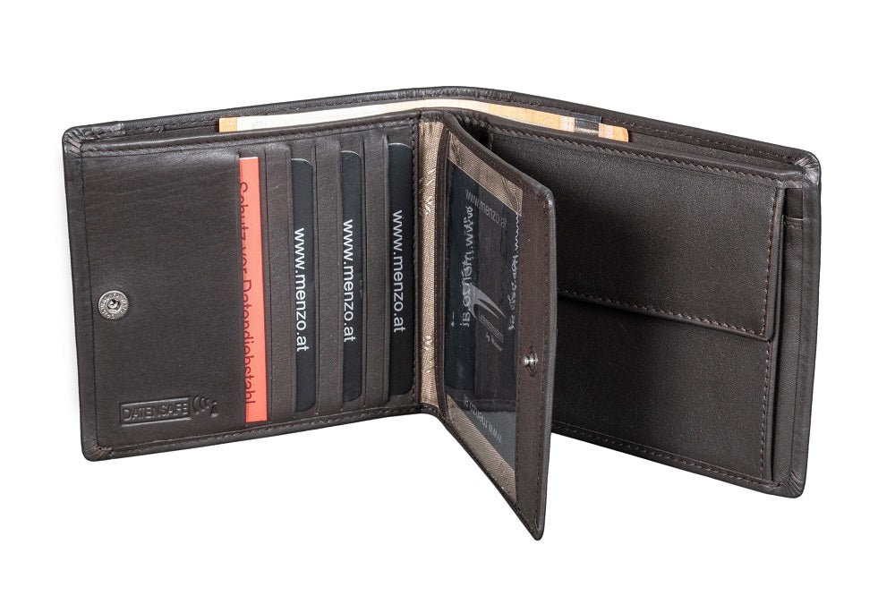 Menzo 7042 Herrenbörse braun / Nappaleder