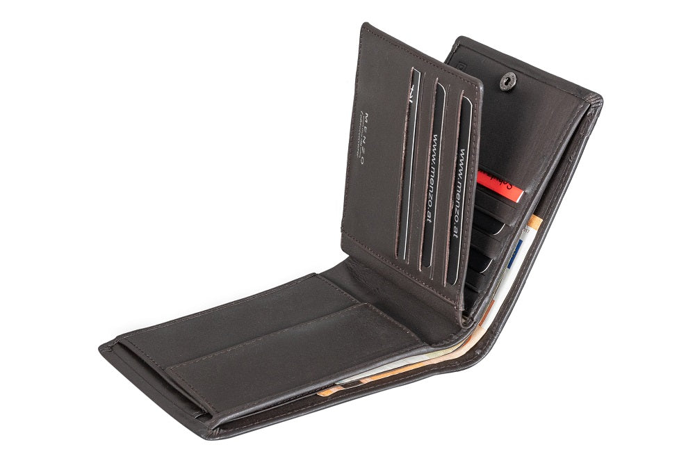 Menzo 7042 Herrenbörse braun / Nappaleder