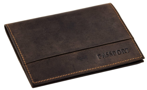 Menzo 936 Reisepassetui Büffelleder/marone