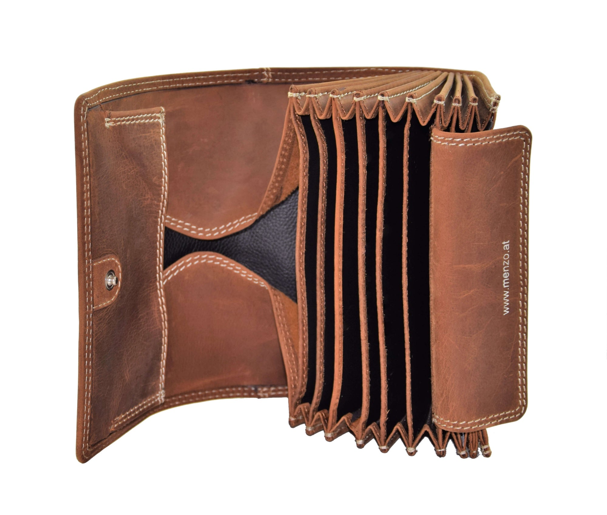 Hochwertiges Menzo 937 Profikellnerset Büffelleder Doppelnaht/Edelweiss deltabraun