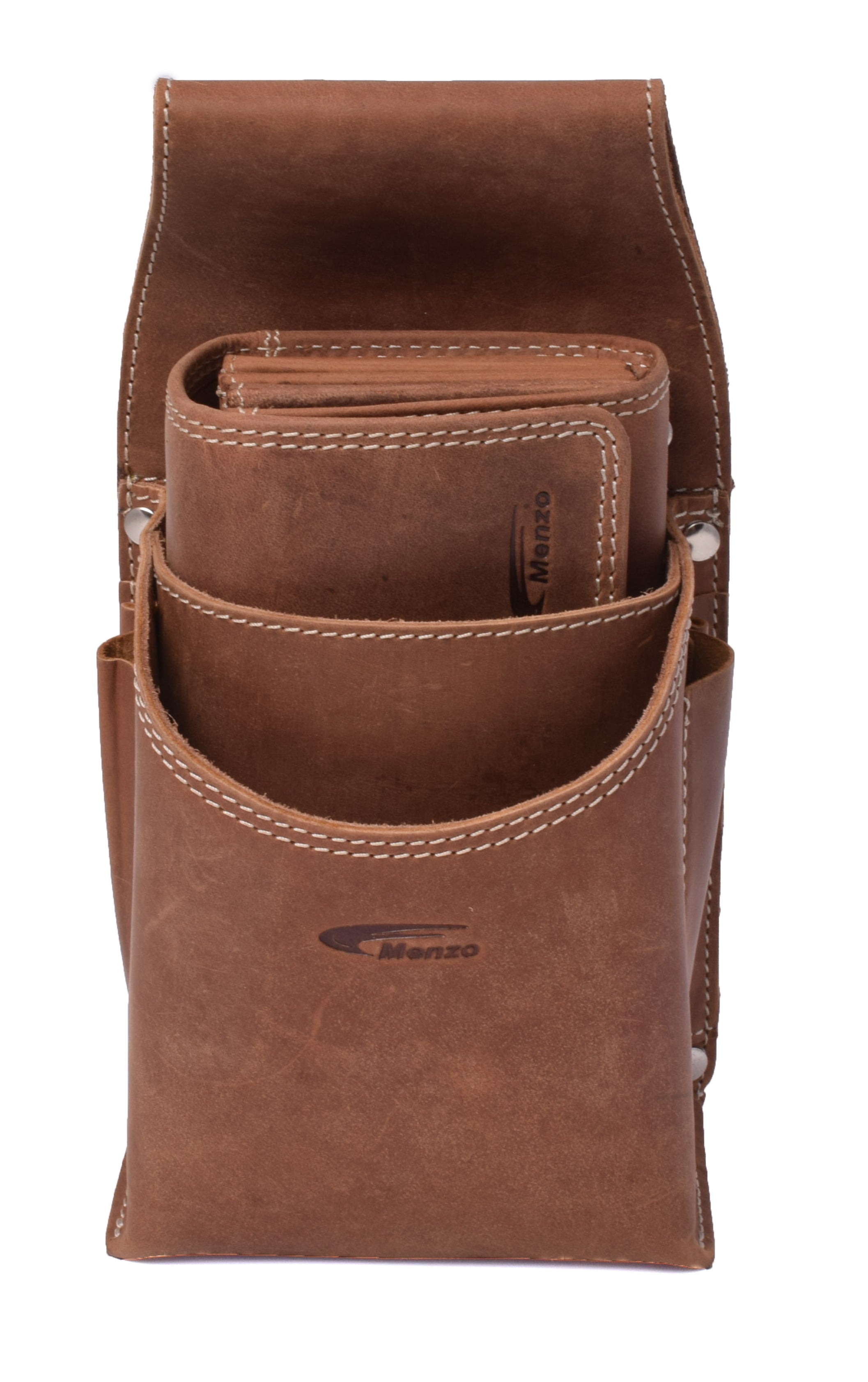 Menzo 937C Profikellnerset mit Ordermanfach Büffelleder/deltabraun