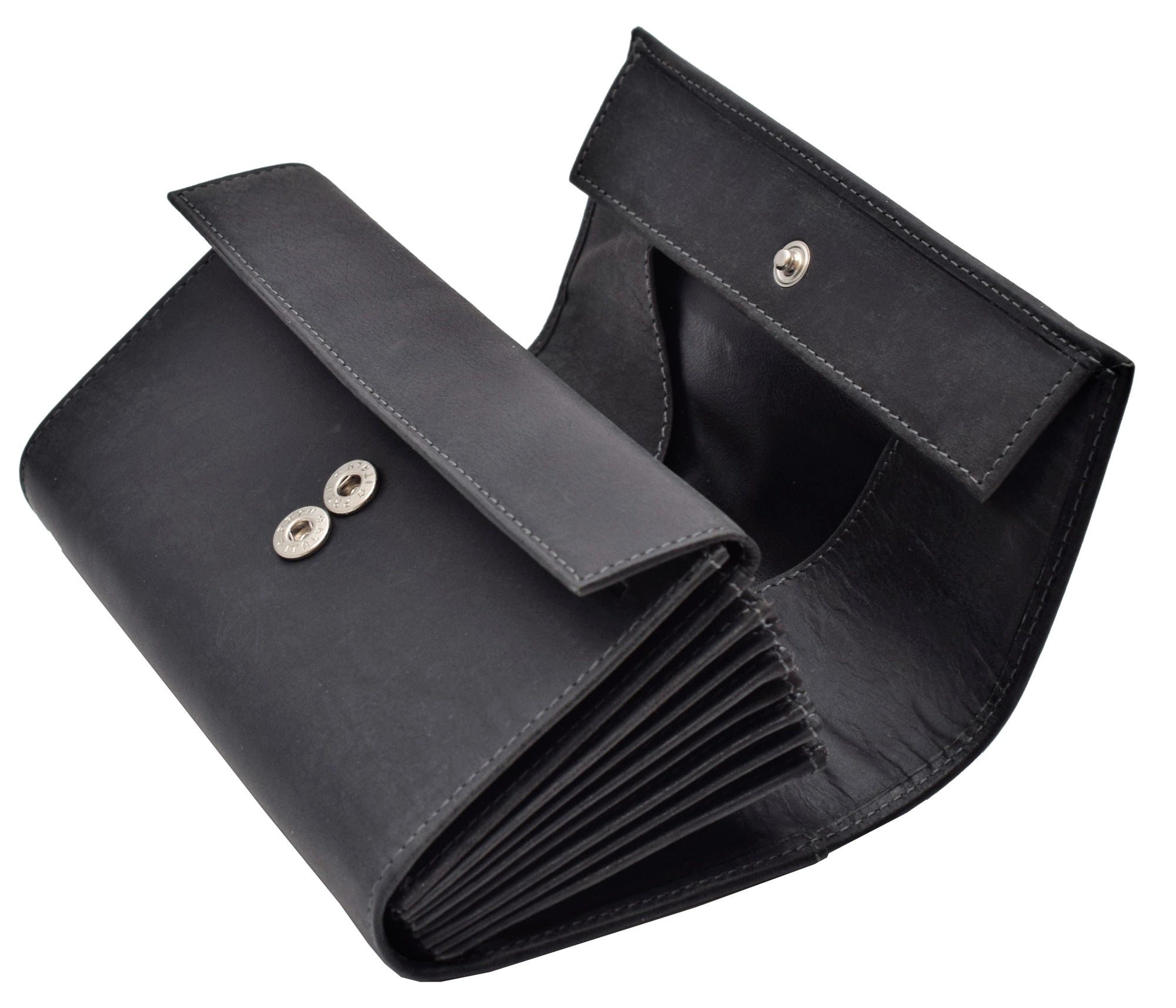 Menzo 992 Kellnerbörsenset Büffelleder/schwarz