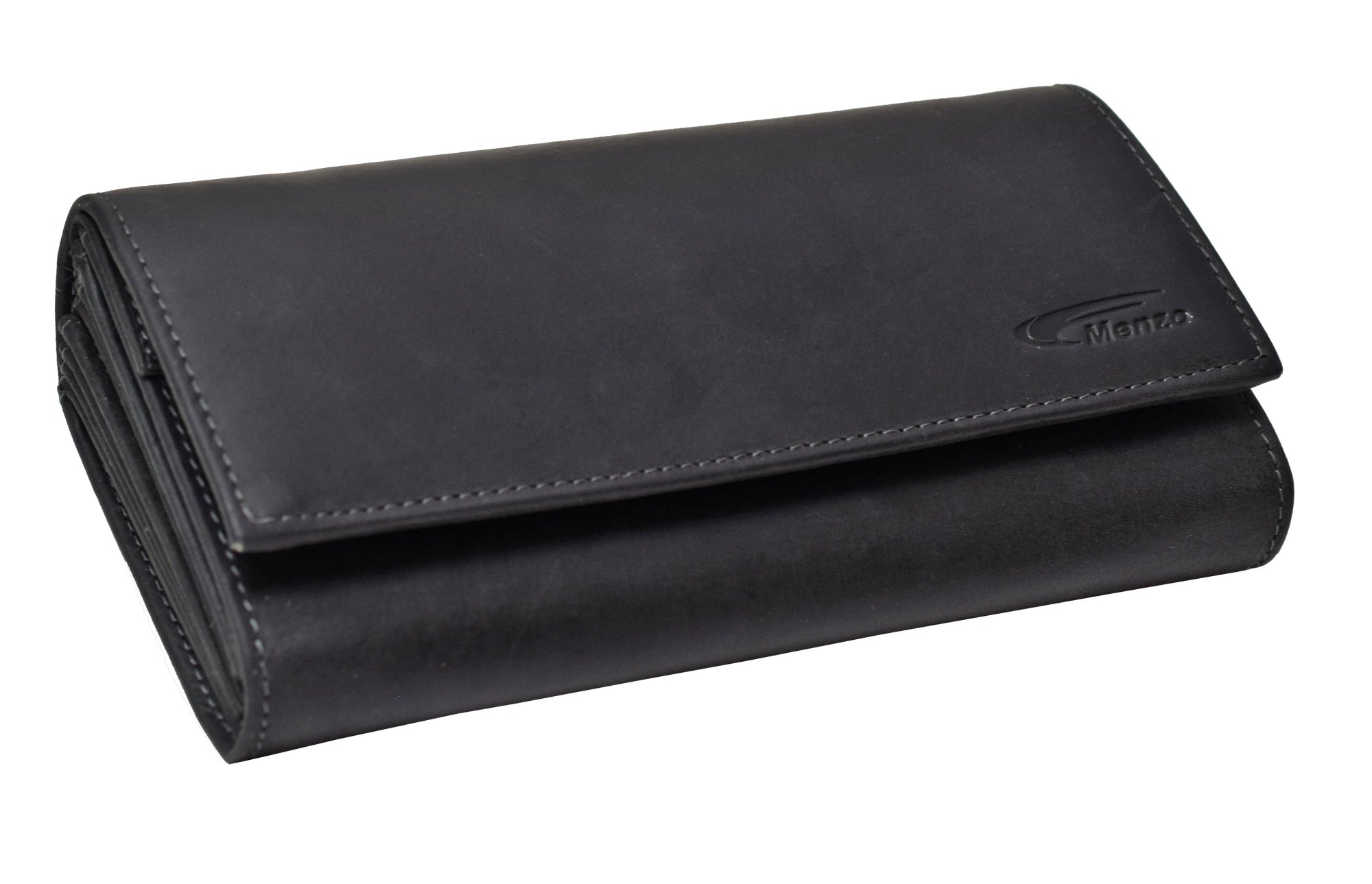 Menzo 992 Kellnerbörsenset Büffelleder/schwarz