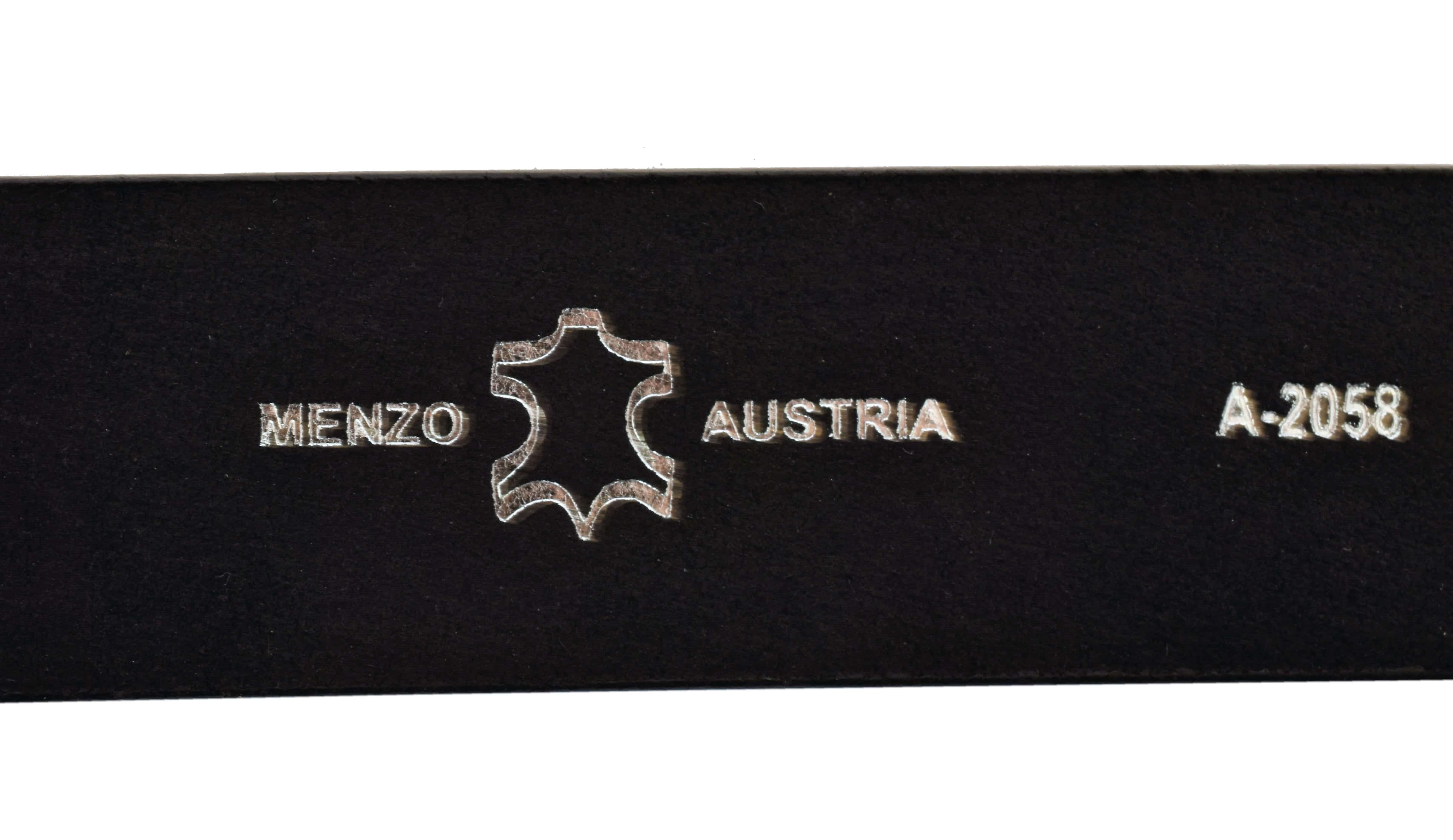 Menzo 2058 Gürtel Rindsleder / Schwarz