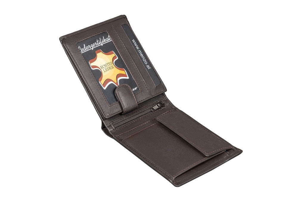 Menzo 7003 Herrenbörse braun / Nappaleder