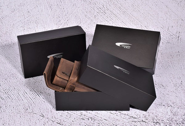 Hochwertiges Menzo 937 Profikellnerset Büffelleder Doppelnaht/Edelweiss marone