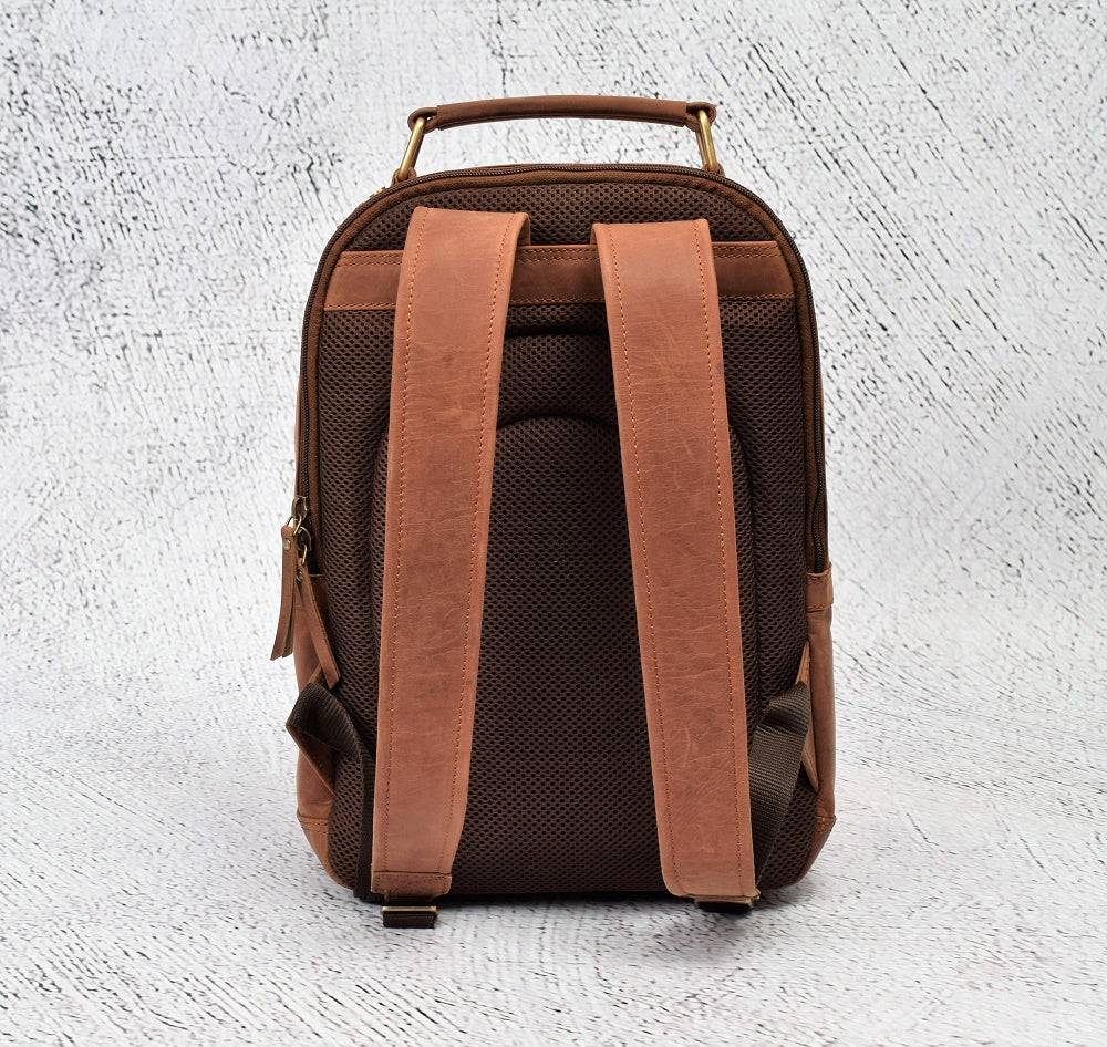 Menzo MB59 Rucksack Büffelleder/deltabraun