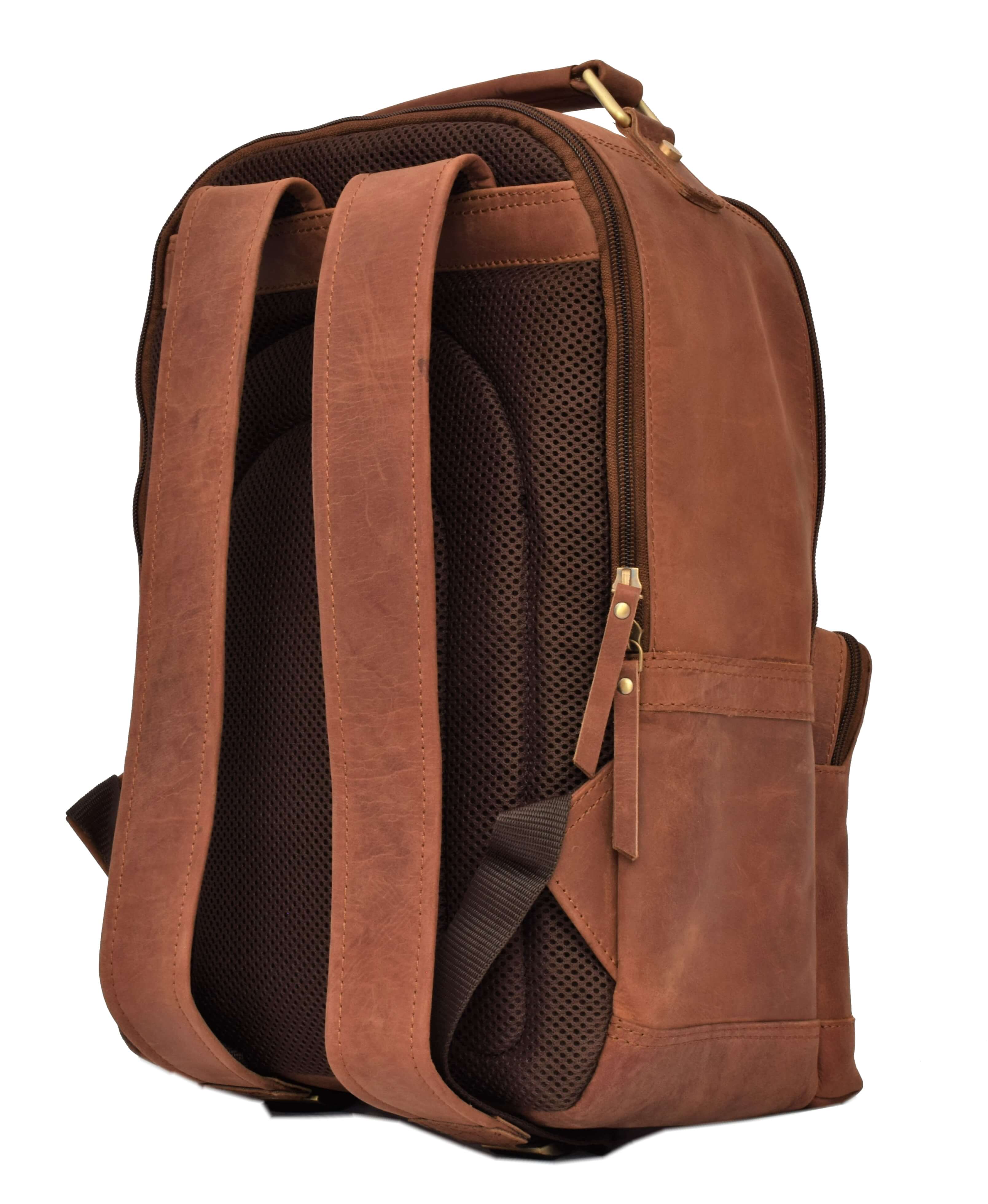 Menzo MB59 Rucksack Büffelleder/deltabraun