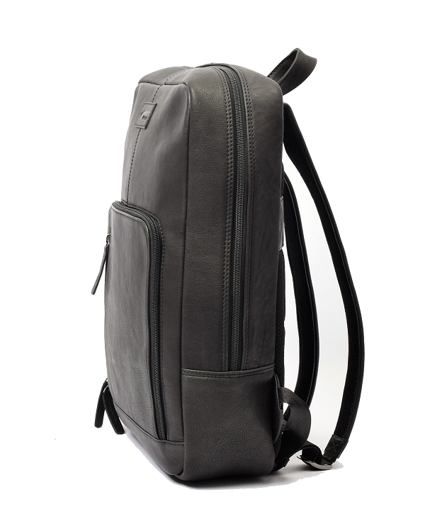 Menzo MB82 - Rucksack Rindsleder washed/schwarz für 14" Laptop