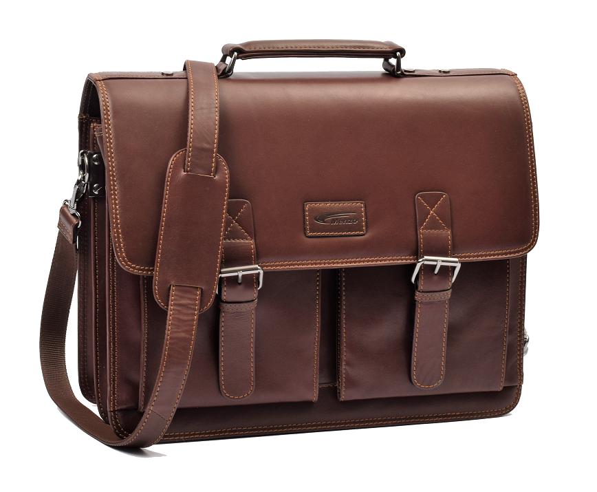 Menzo MB2D - 15,6 Zoll Aktentasche Rindsleder/braun