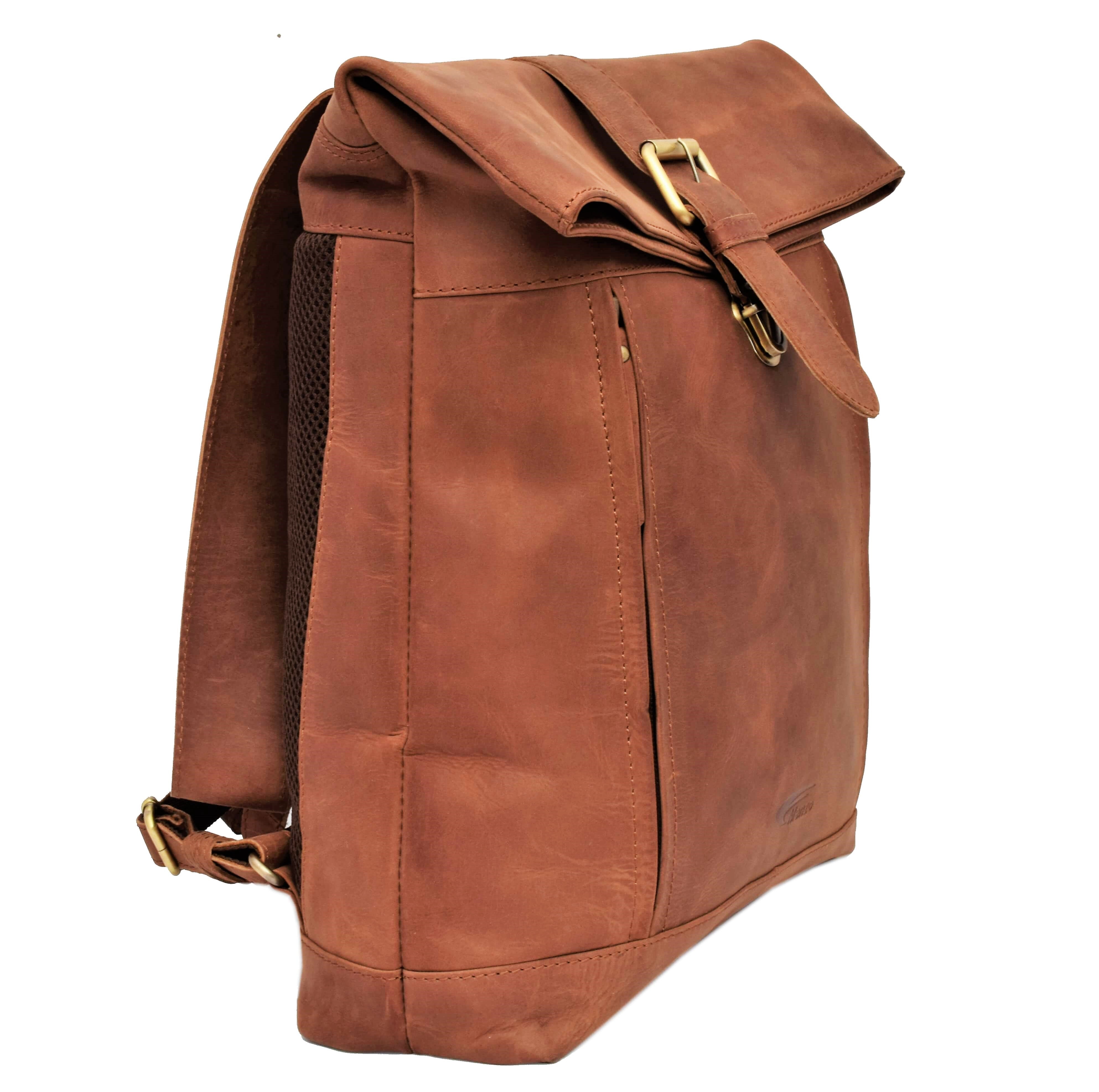 Menzo MB63 Rucksack Büffelleder/deltabraun