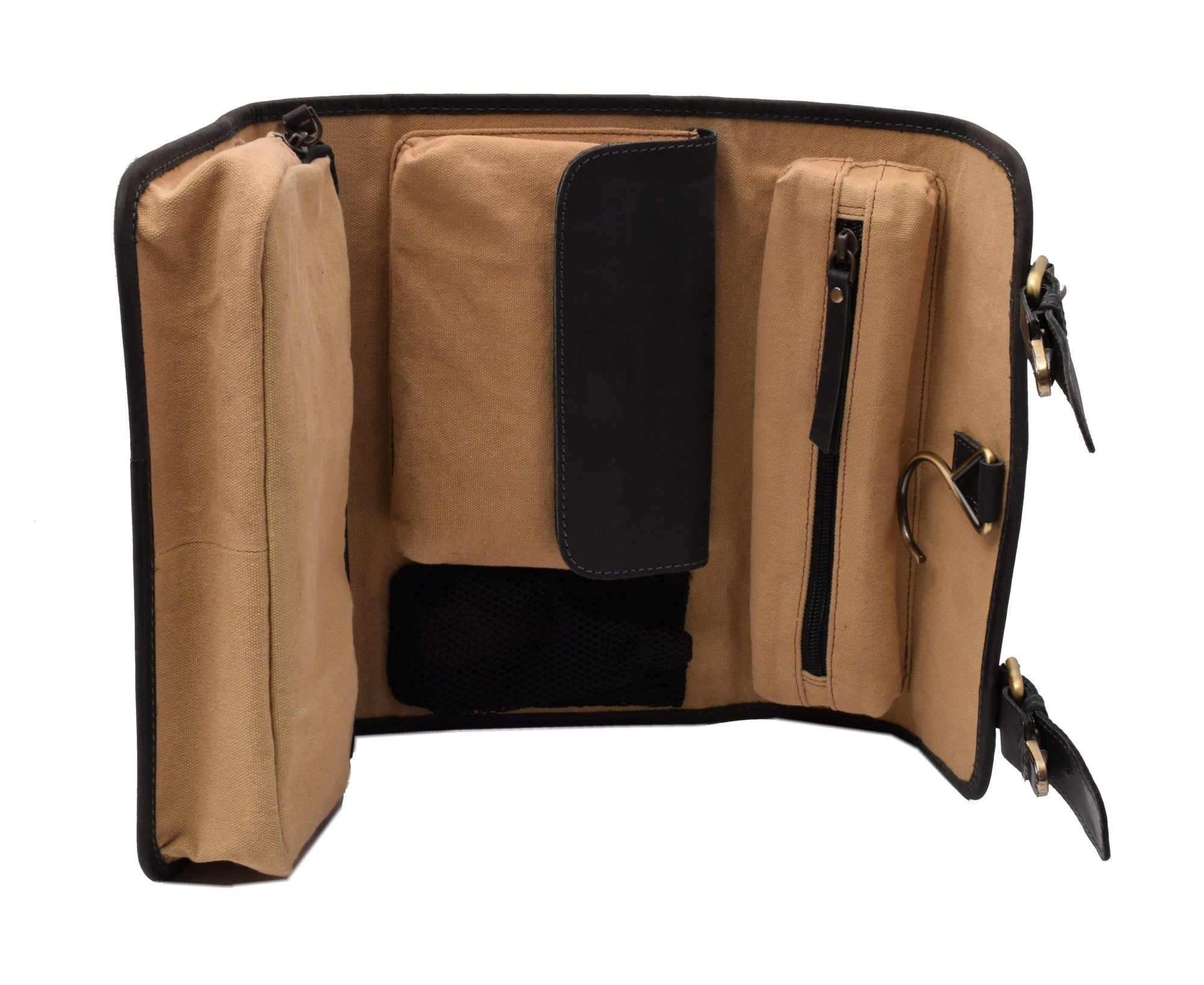 Menzo MB52 Kulturtasche Büffelleder/schwarz