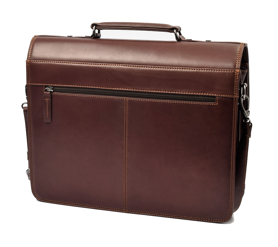 Menzo MB2D - 15,6 Zoll Aktentasche Rindsleder/braun
