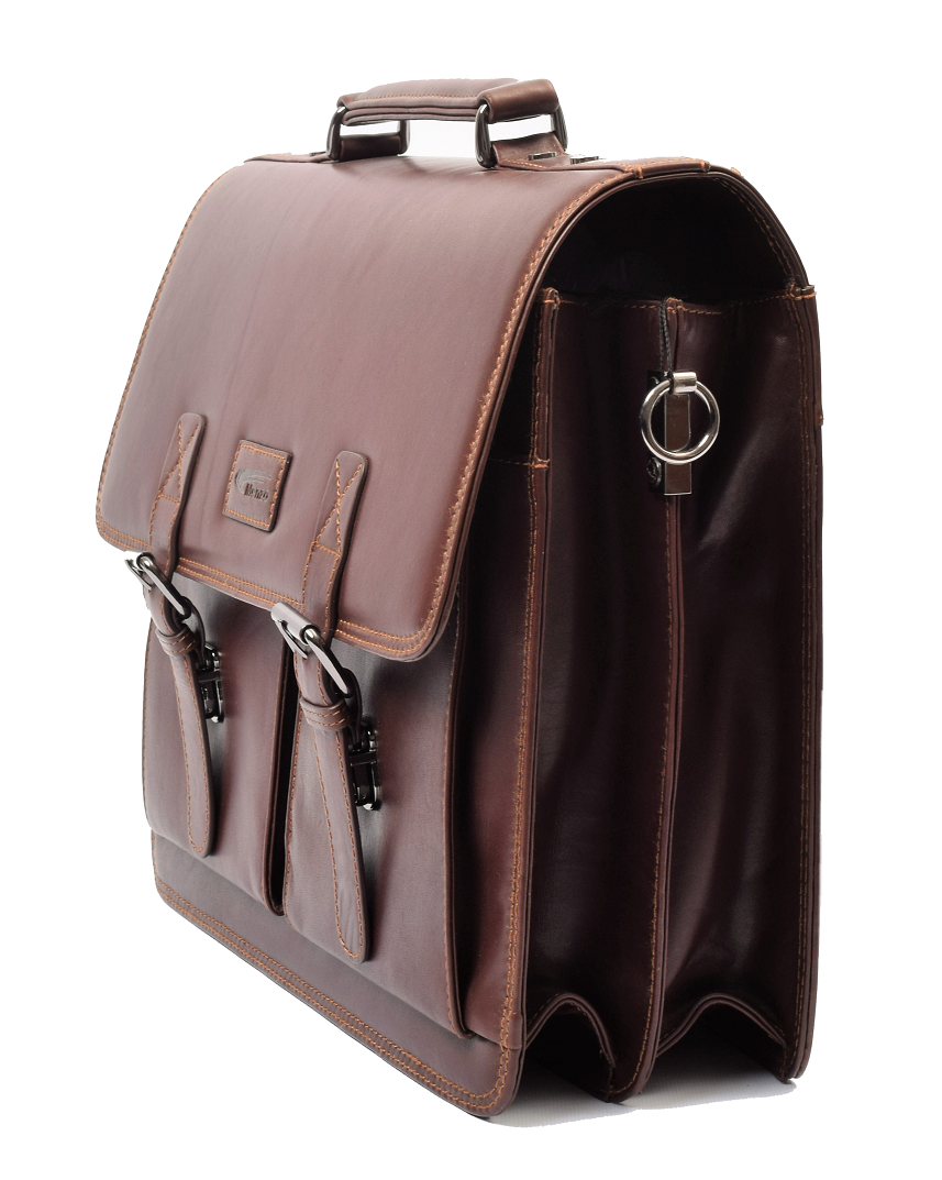 Menzo MB2D - 15,6 Zoll Aktentasche Rindsleder/braun