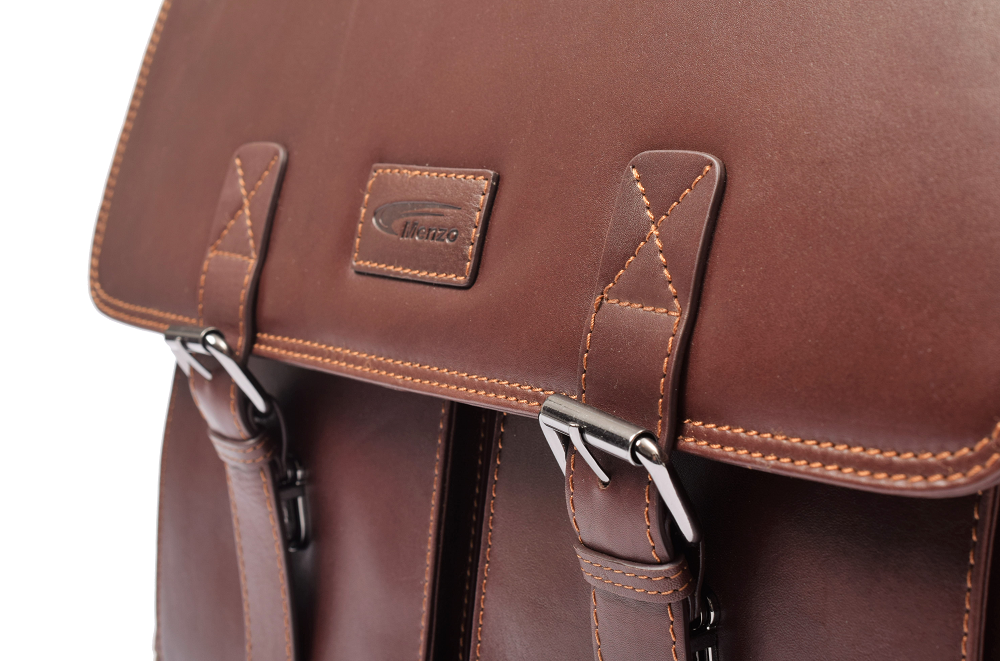 Menzo MB2D - 15,6 Zoll Aktentasche Rindsleder/braun