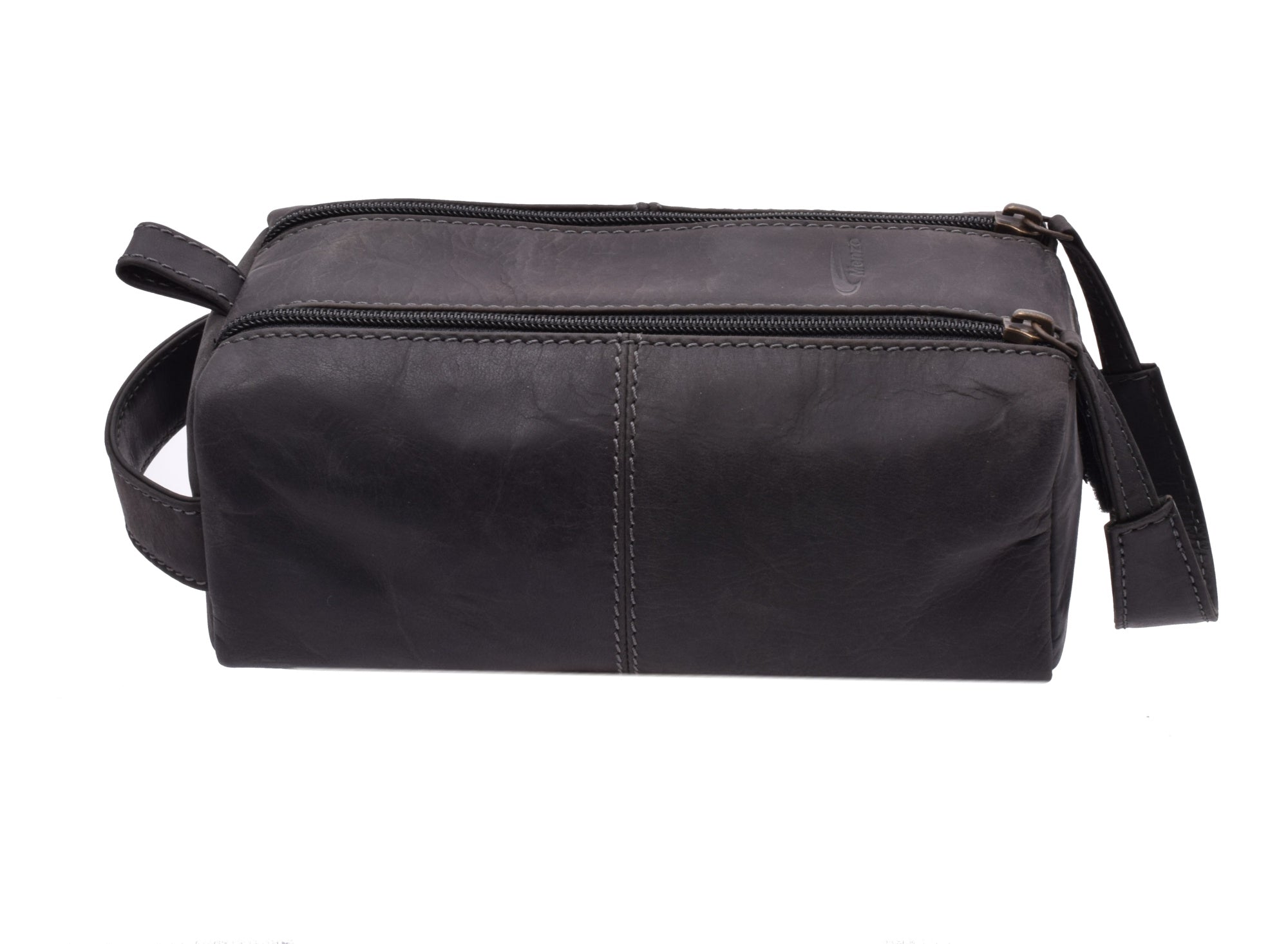 Menzo MB51 Kulturtasche Büffelleder/schwarz