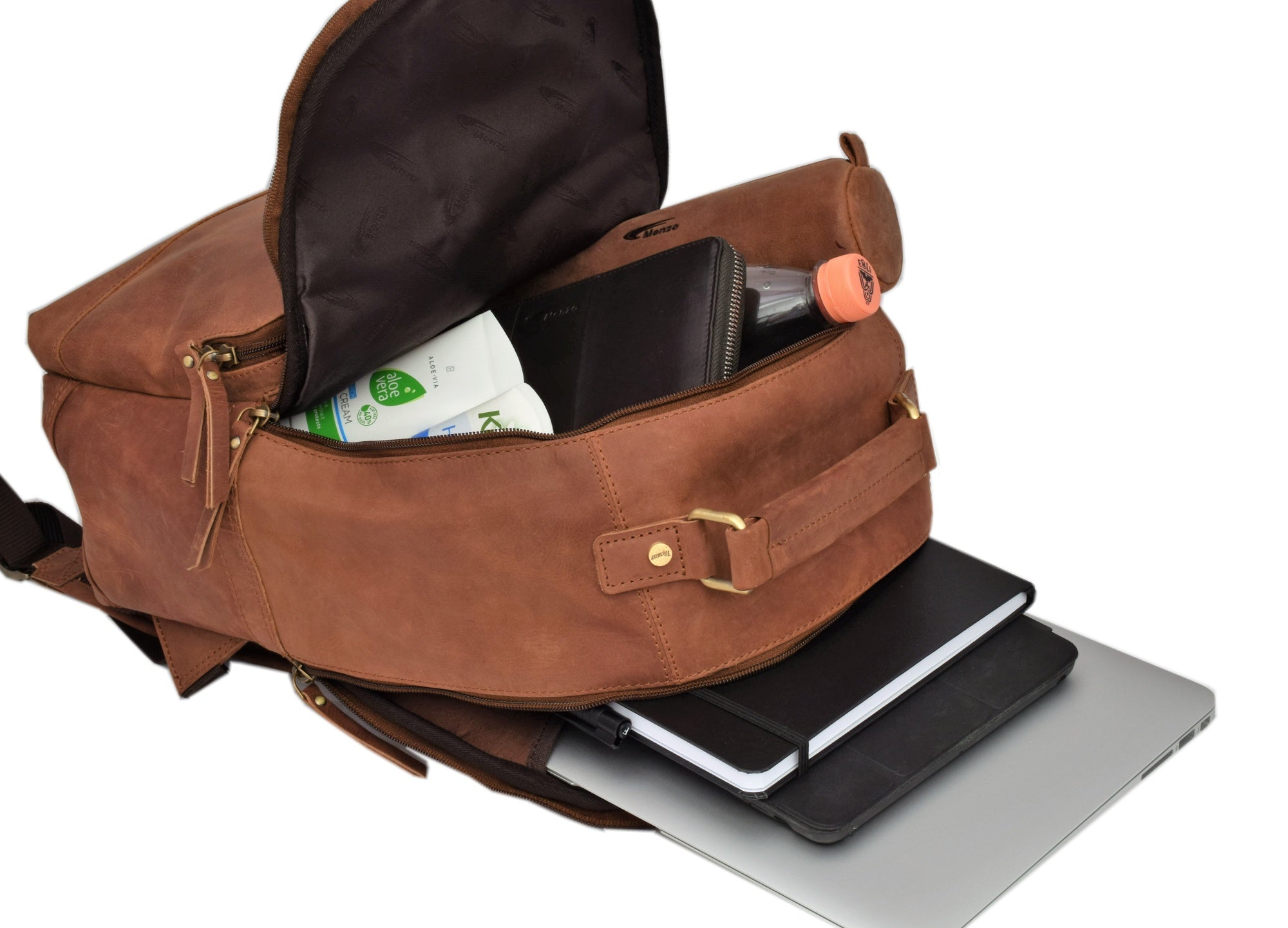 Menzo MB59 Rucksack Büffelleder/deltabraun