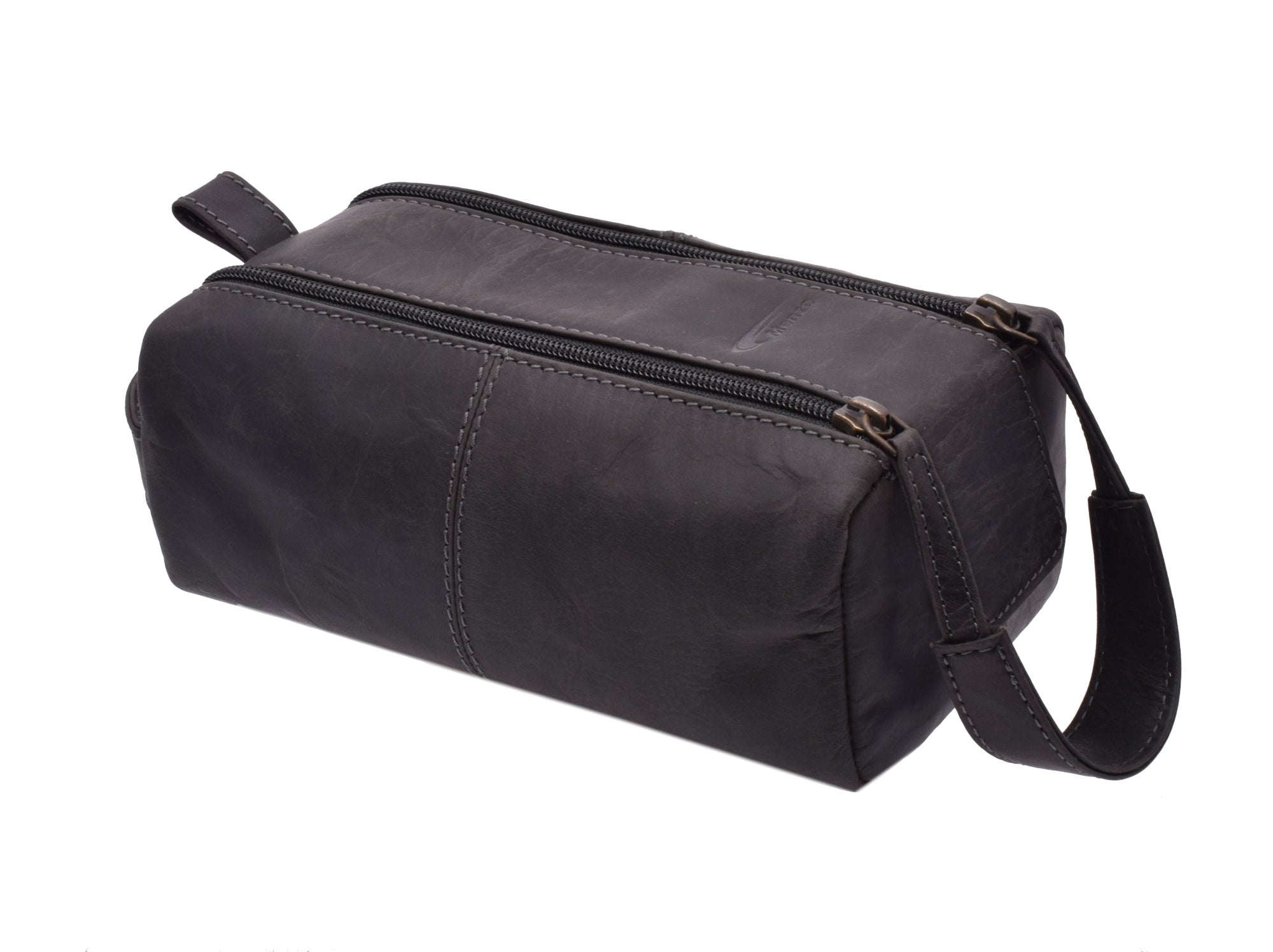 Menzo MB51 Kulturtasche Büffelleder/schwarz