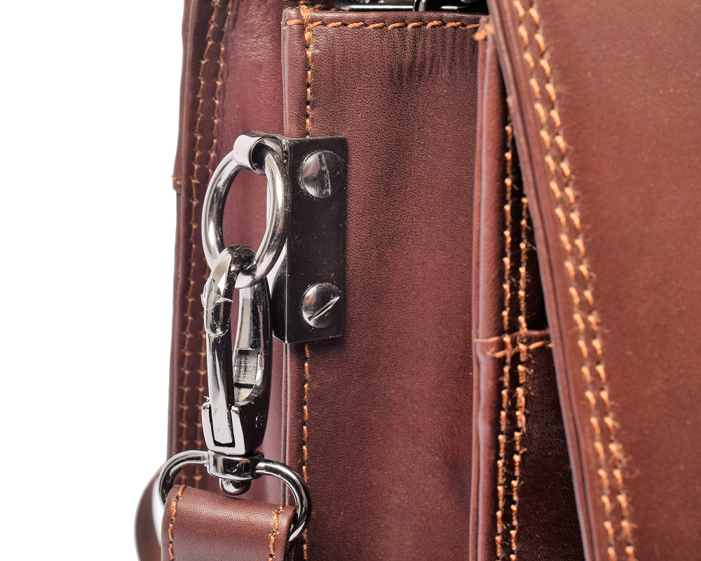 Menzo MB2D - 15,6 Zoll Aktentasche Rindsleder/braun