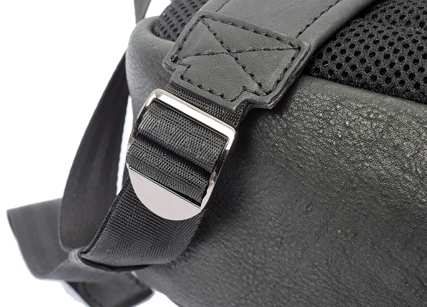 Menzo MB82 - Rucksack Rindsleder washed/schwarz für 14" Laptop