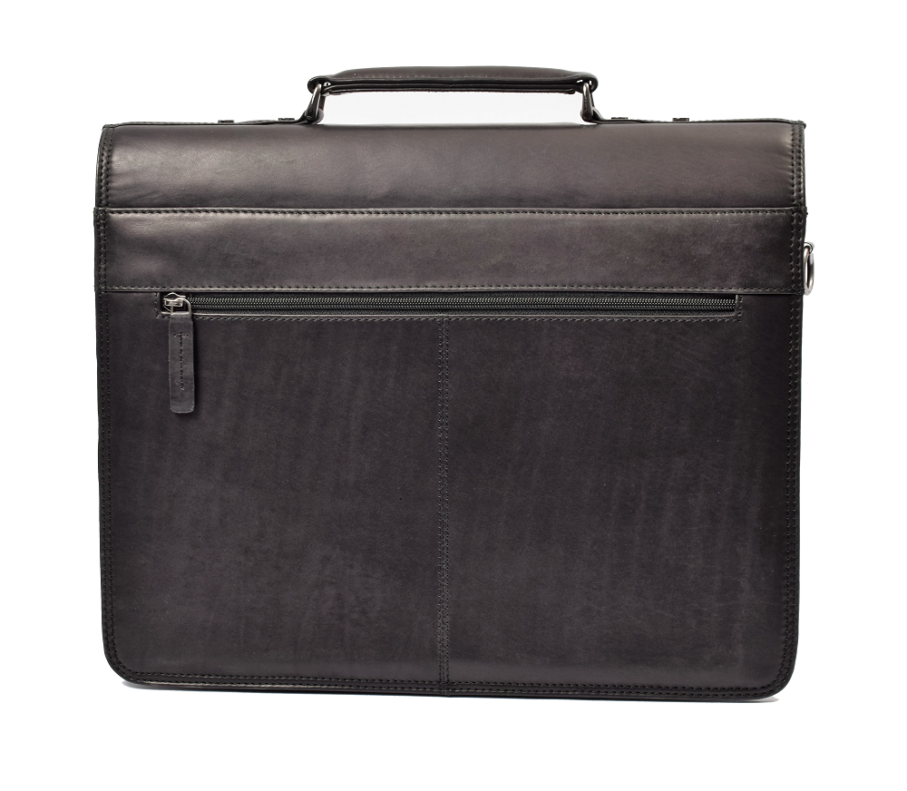Menzo MB2D - 15,6 Zoll Aktentasche Rindsleder/schwarz
