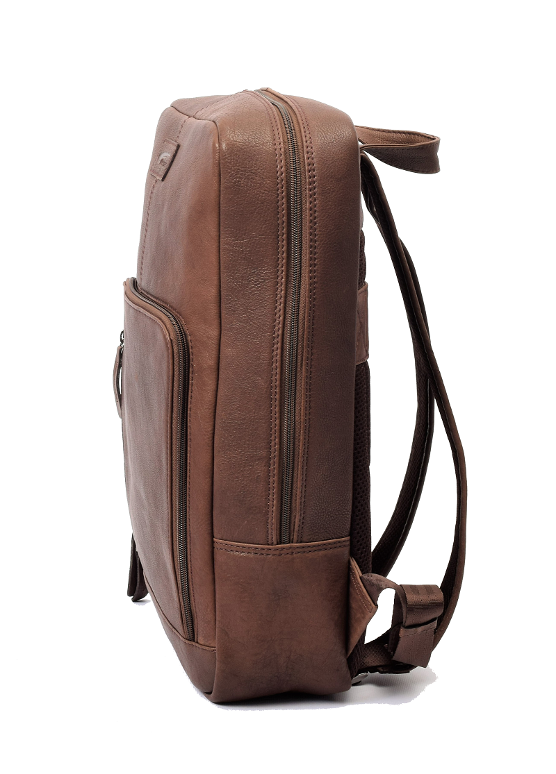 Menzo MB82 - Rucksack Rindsleder washed/braun für 14" Laptop