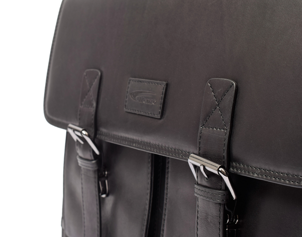 Menzo MB2D - 15,6 Zoll Aktentasche Rindsleder/schwarz