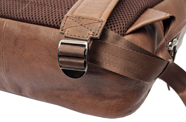 Menzo MB82 - Rucksack Rindsleder washed/braun für 14" Laptop