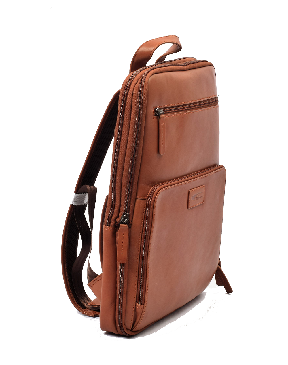 Menzo MB64D - Rucksack Rindsleder/cognac für 13,3 Zoll Laptop