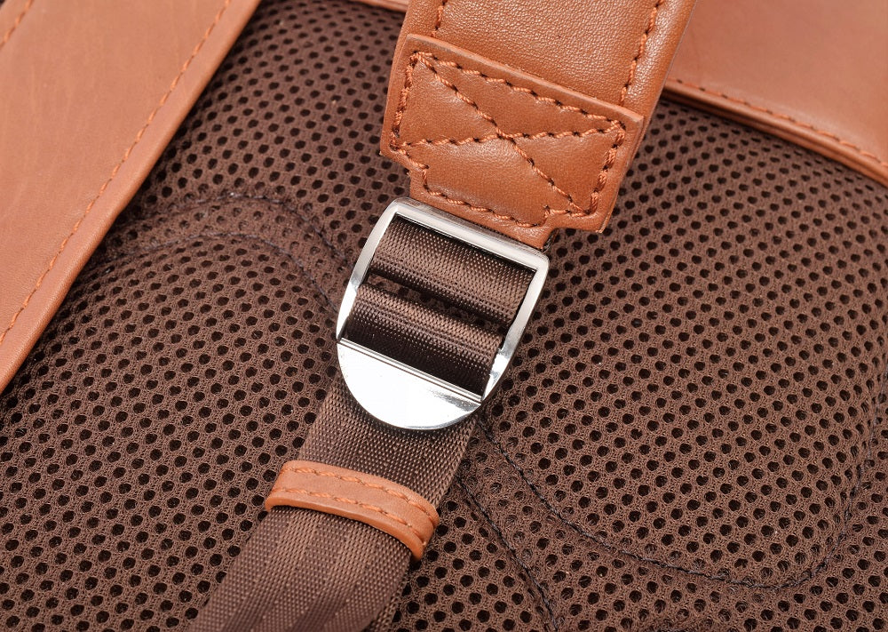 Menzo MB64D - Rucksack Rindsleder/cognac für 13,3 Zoll Laptop