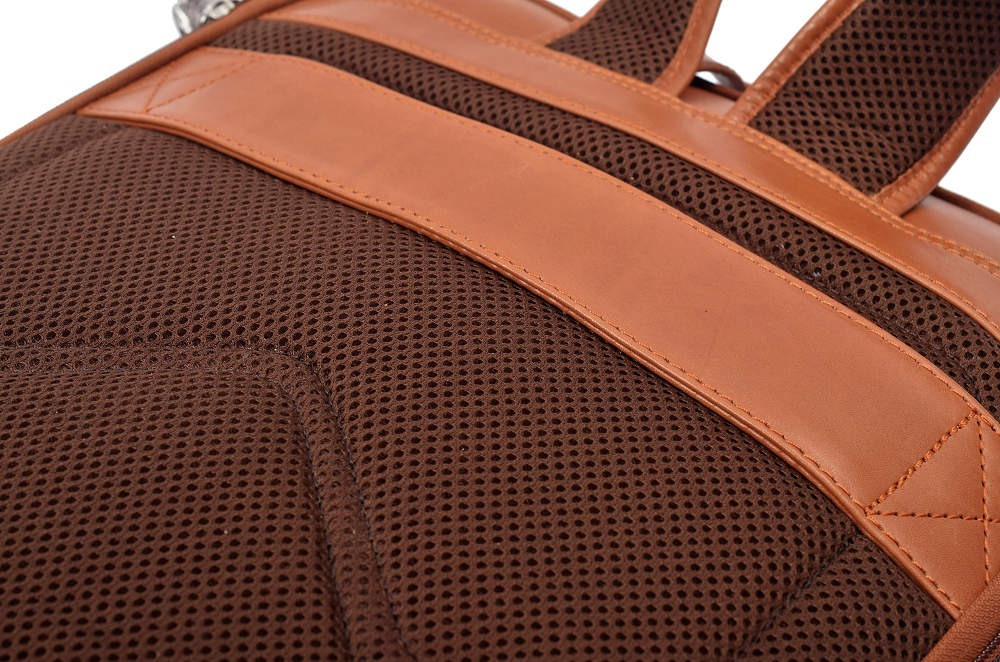 Menzo MB64D - Rucksack Rindsleder/cognac für 13,3 Zoll Laptop