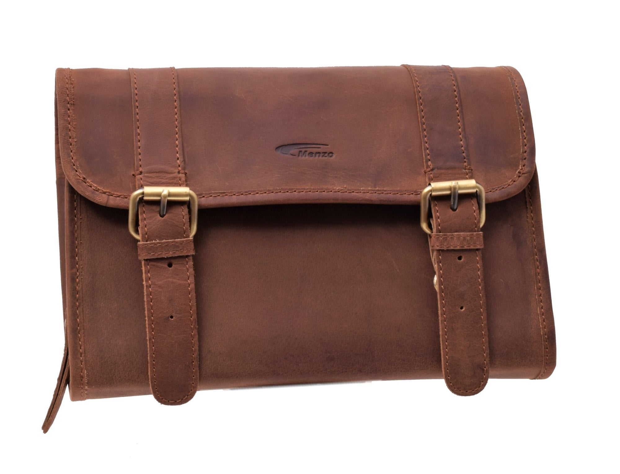 Menzo MB52 Kulturtasche Büffelleder/deltabraun