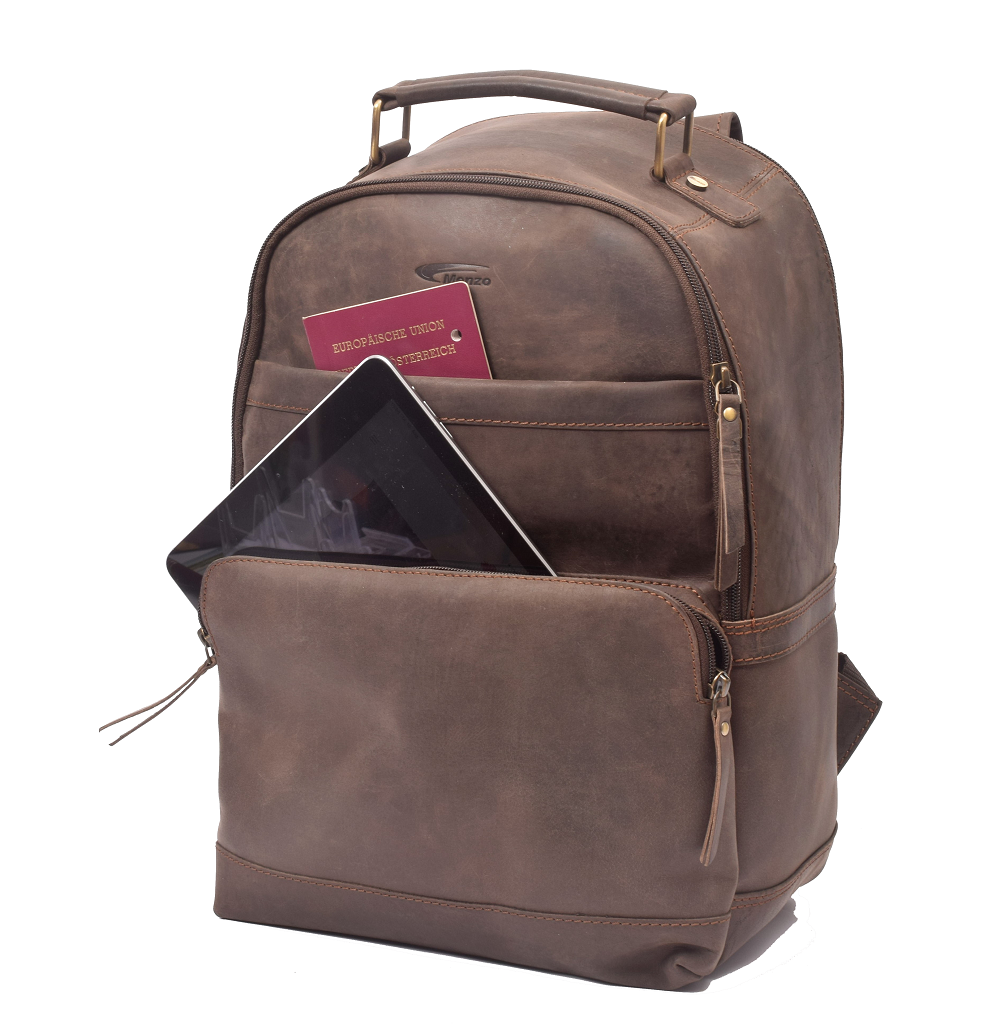 Menzo MB59 Rucksack Büffelleder/marone