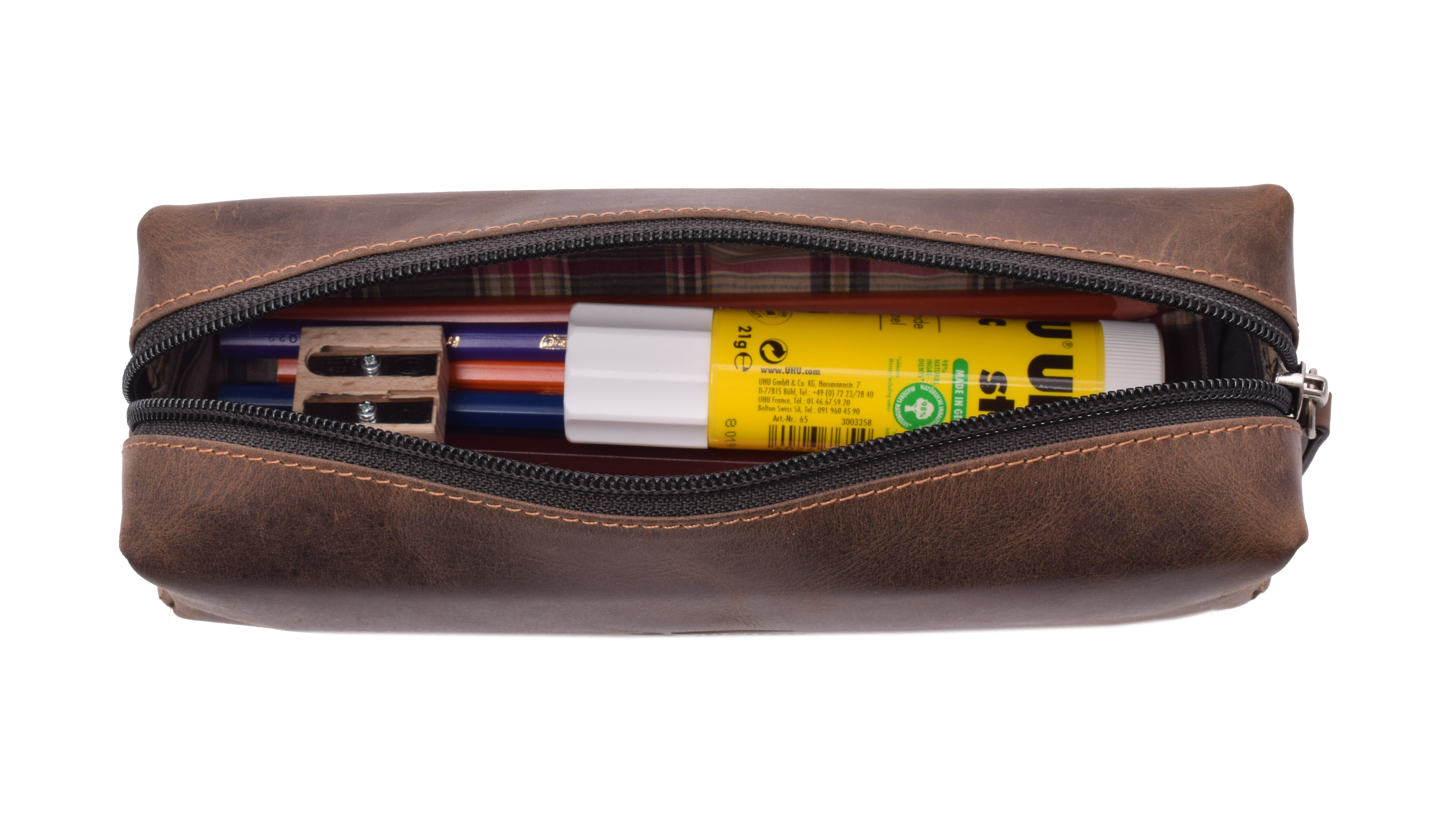 Menzo MB29 Federpenal Büffelleder/marone