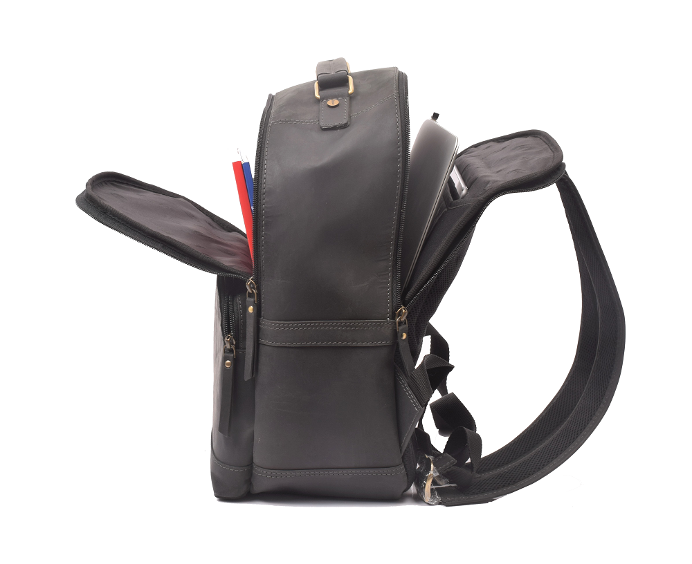 Menzo MB59 Rucksack Büffelleder/schwarz