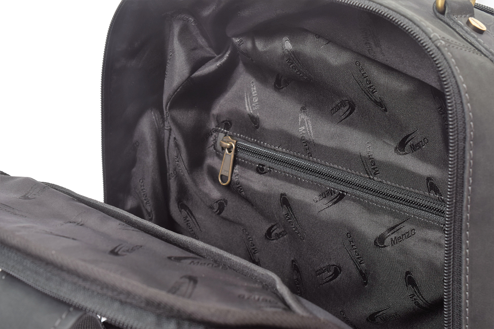 Menzo MB59 Rucksack Büffelleder/schwarz