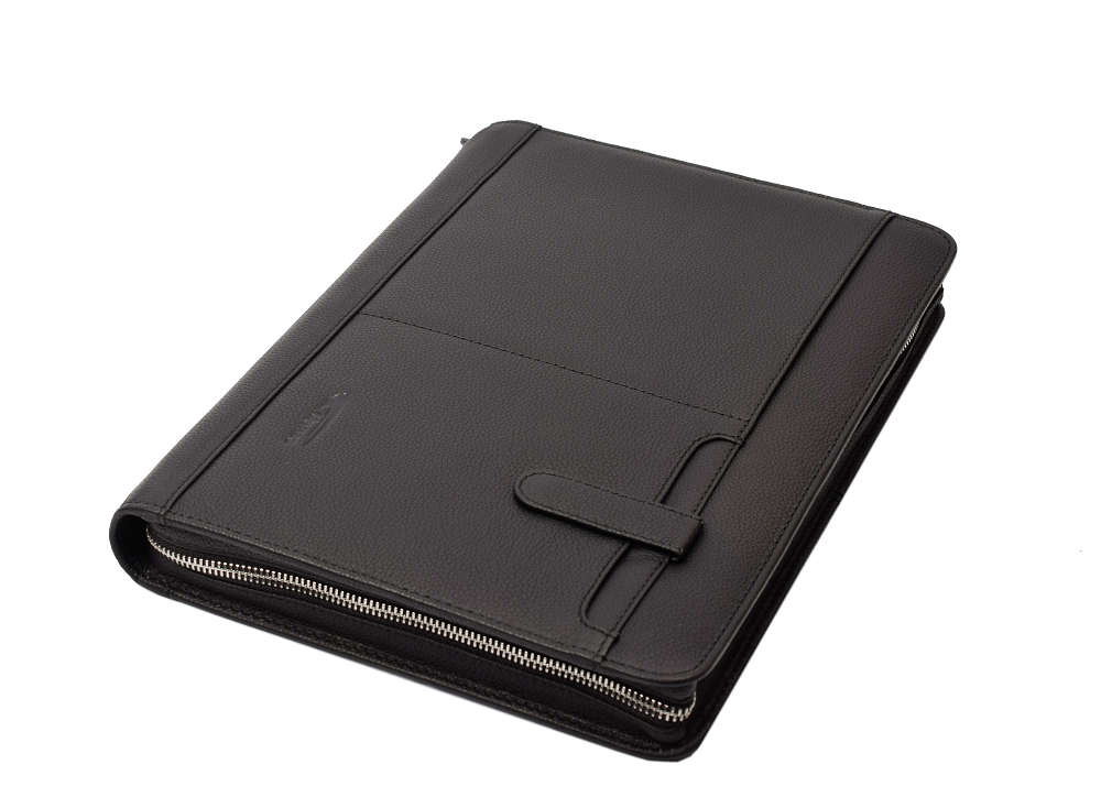 Menzo MB101 Schreibmappe A4 Nappaleder/schwarz